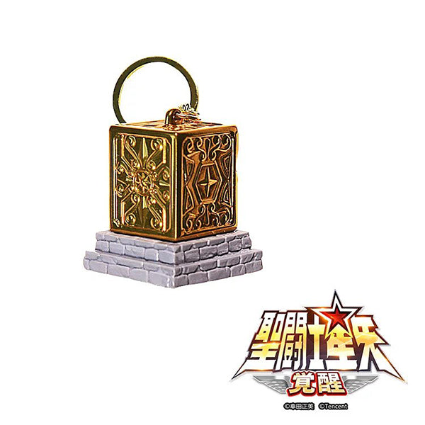 【未開盒】《聖鬥士星矢》 射手座黃金聖衣箱吊飾