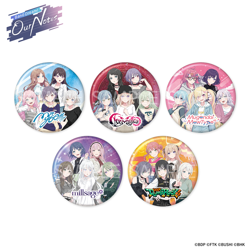 BanG Dream! 交織的樂章 國際服 特大徽章 Vol. 1