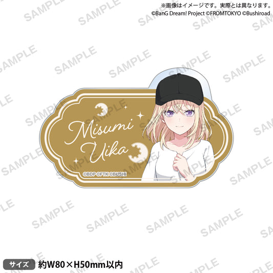 BanG Dream! Our Notes 姓名壓克力胸針 私服ver. 三角 初華